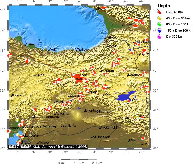 Regional moment Tensor