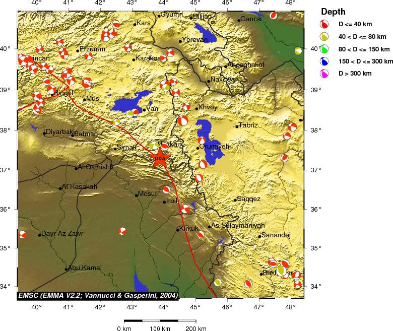 Regional moment Tensor