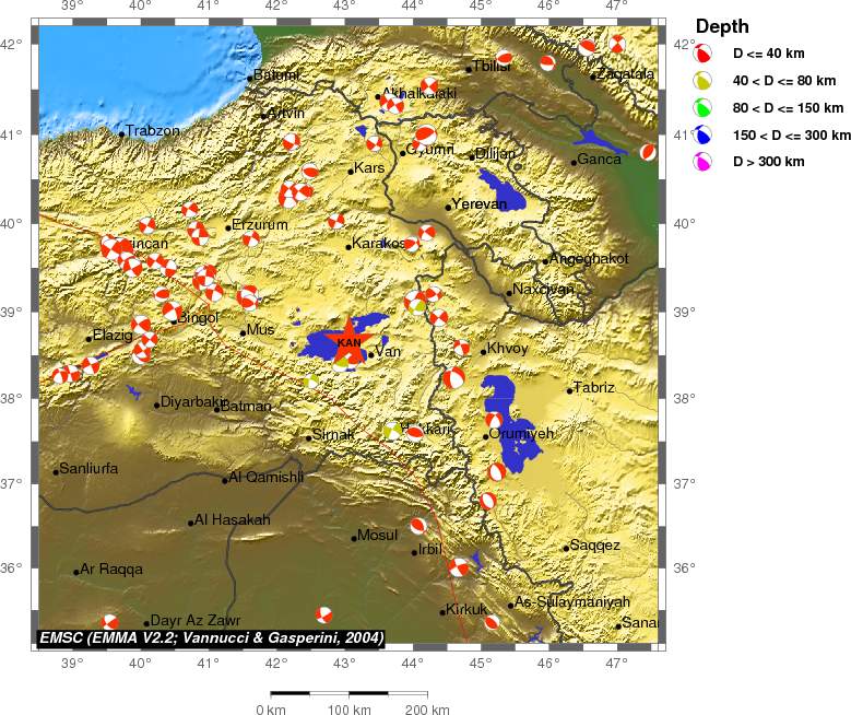 Regional moment Tensor