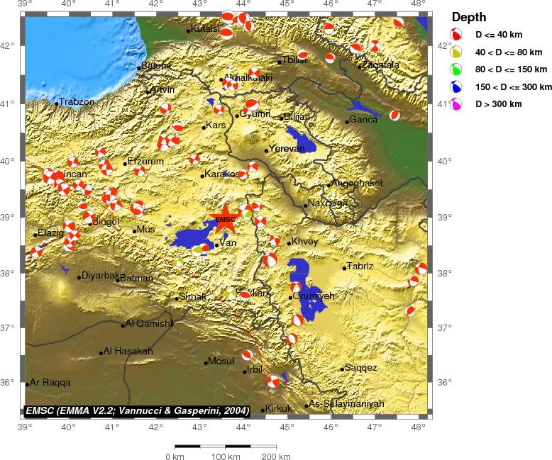 Regional moment Tensor