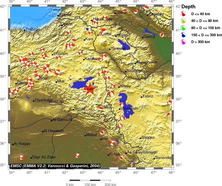 Regional moment Tensor