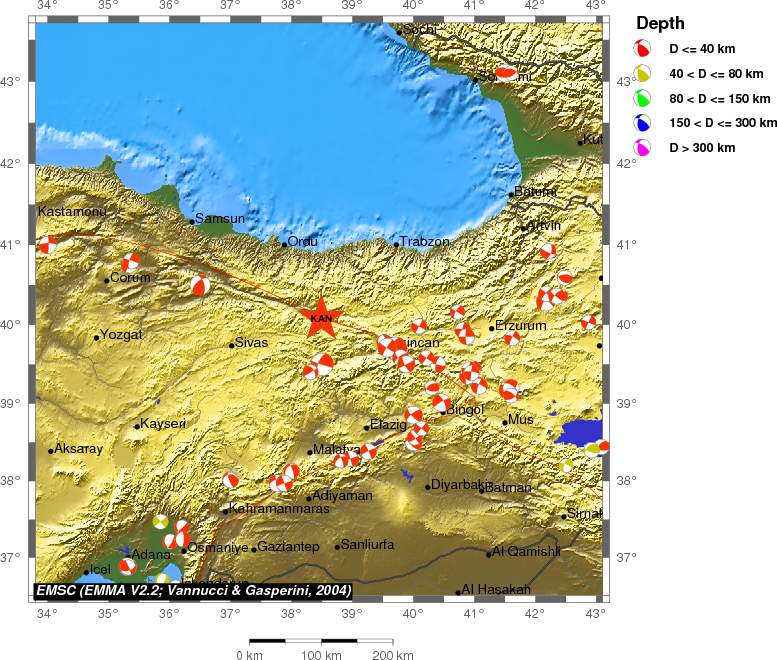Regional moment Tensor
