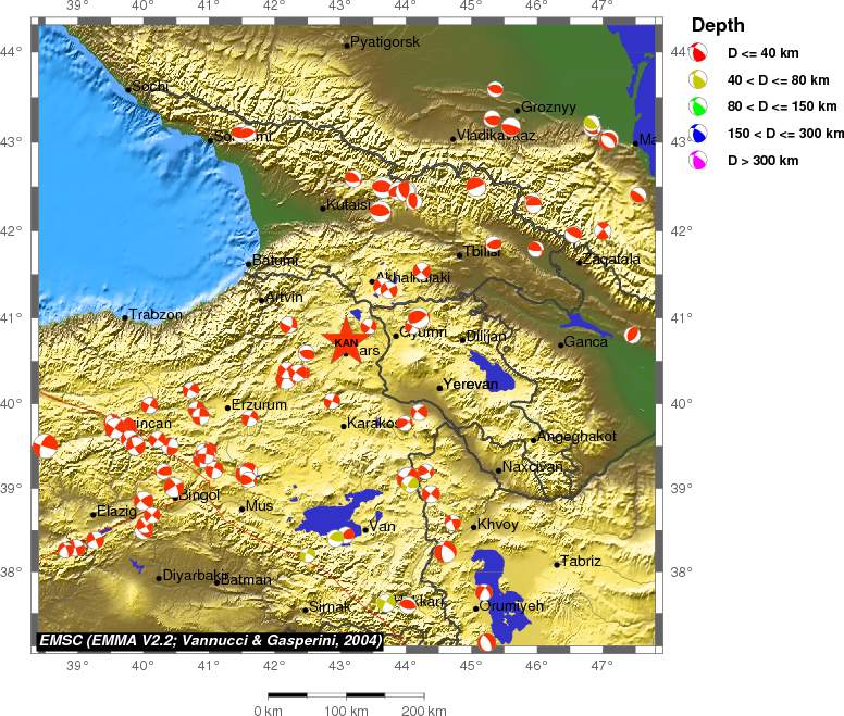 Regional moment Tensor