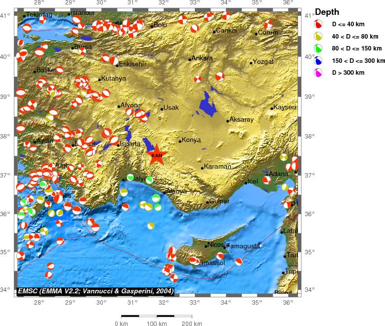 Regional moment Tensor