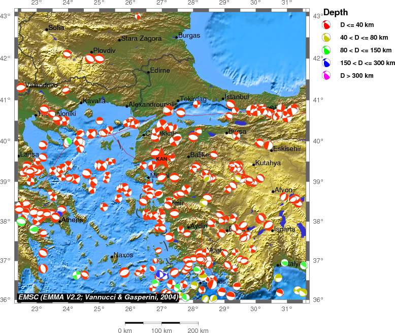 Regional moment Tensor