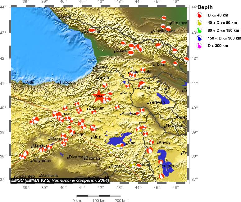 Regional moment Tensor