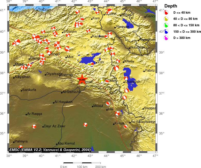 Regional moment Tensor