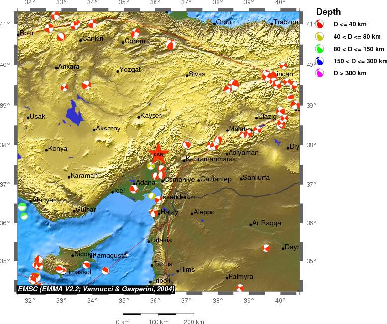 Regional moment Tensor
