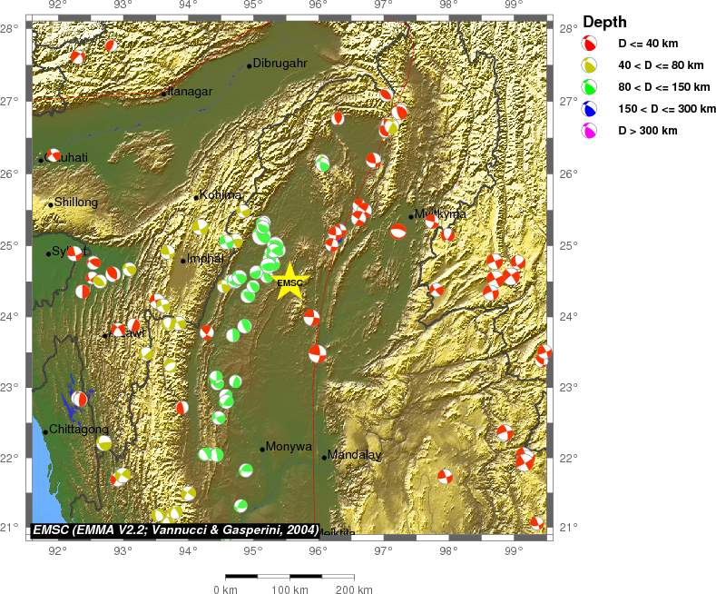 Regional moment Tensor
