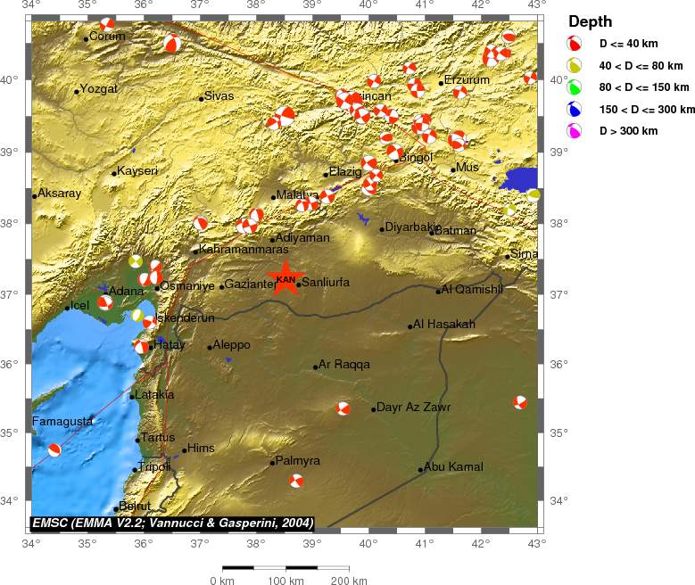Regional moment Tensor
