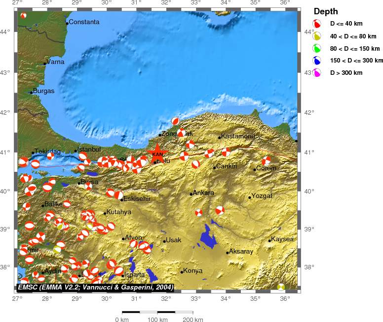 Regional moment Tensor