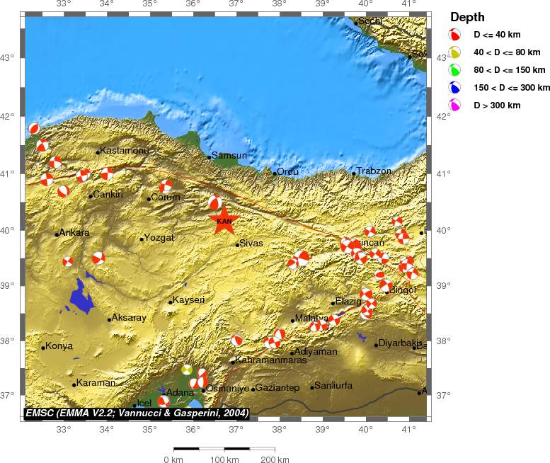 Regional moment Tensor