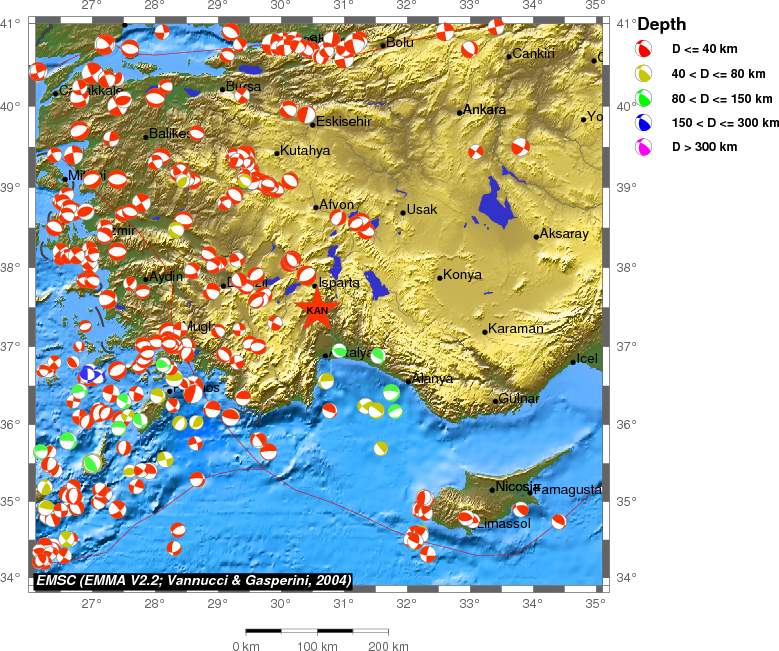 Regional moment Tensor