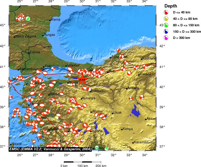Regional moment Tensor