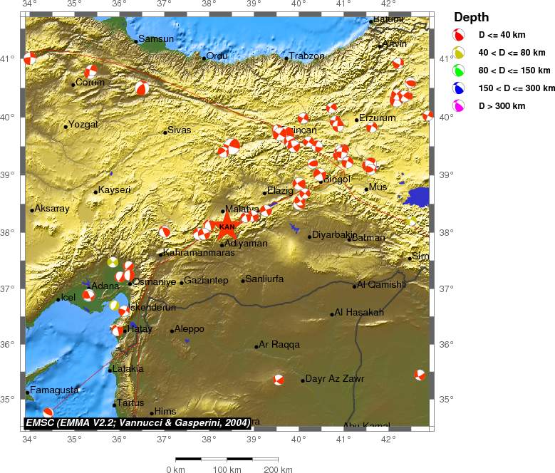 Regional moment Tensor