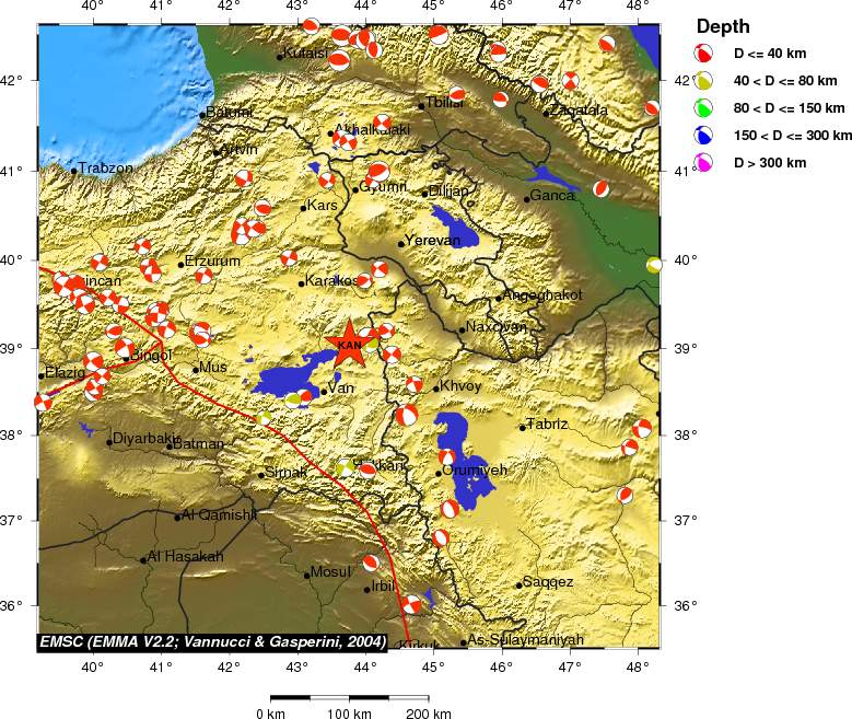 Regional moment Tensor
