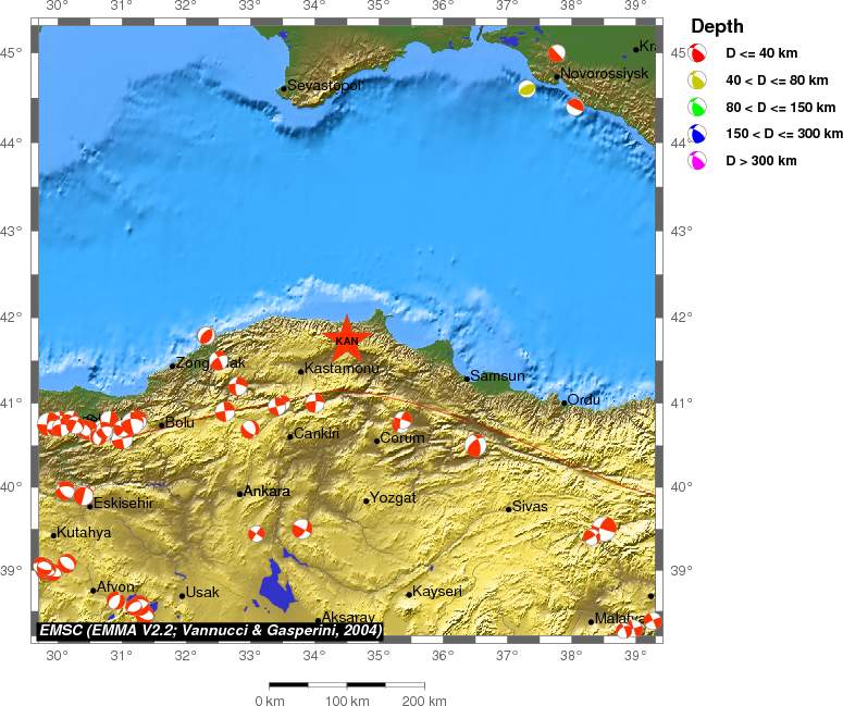Regional moment Tensor