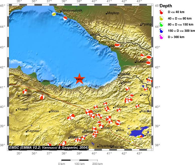 Regional moment Tensor