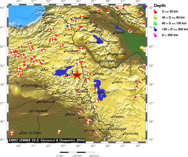 Regional moment Tensor