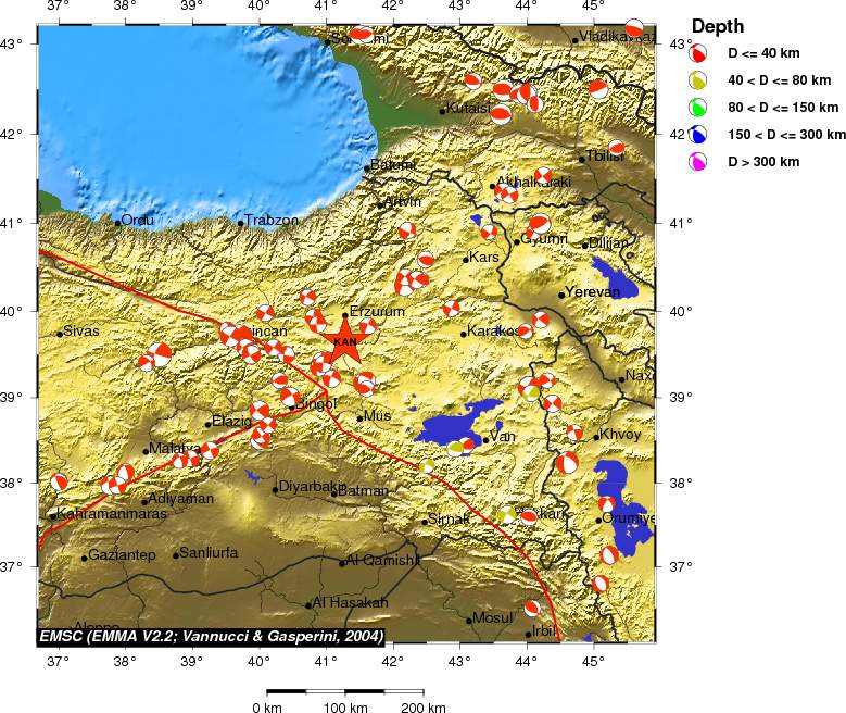 Regional moment Tensor
