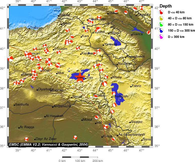 Regional moment Tensor