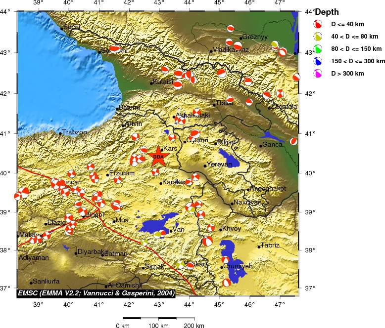 Regional moment Tensor