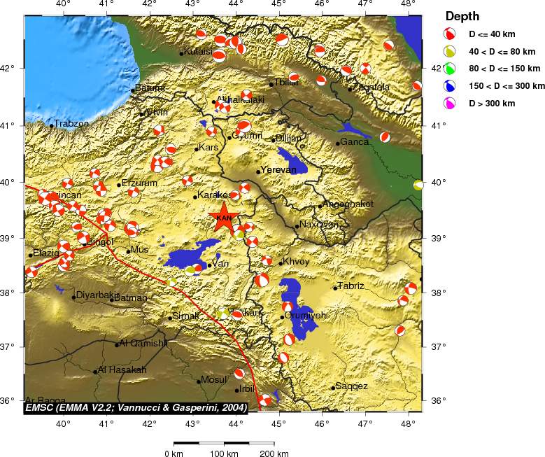 Regional moment Tensor