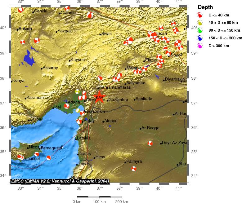 Regional moment Tensor
