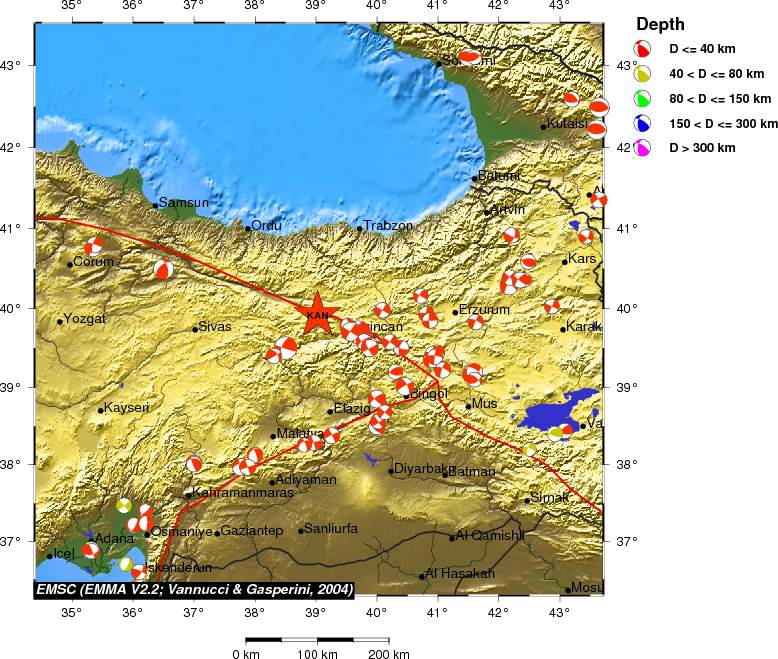 Regional moment Tensor
