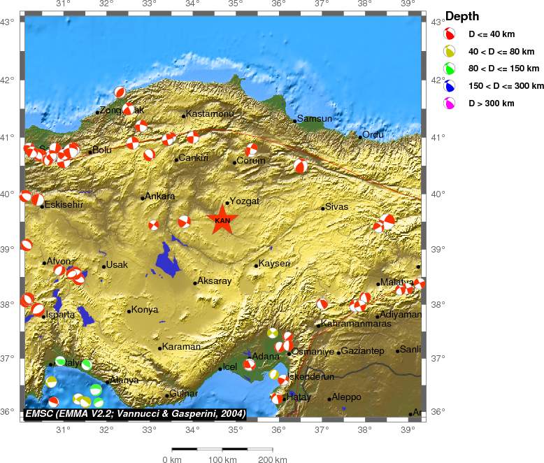 Regional moment Tensor