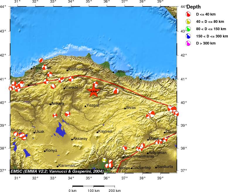 Regional moment Tensor