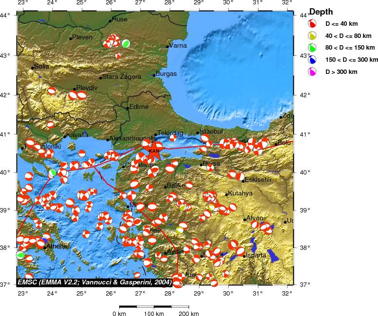 Regional moment Tensor