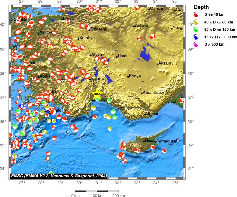 Regional moment Tensor