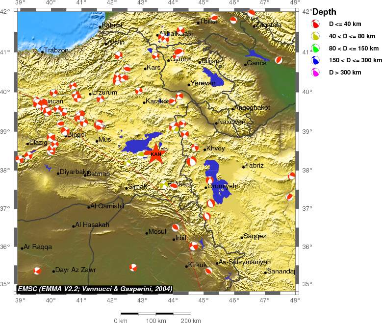 Regional moment Tensor