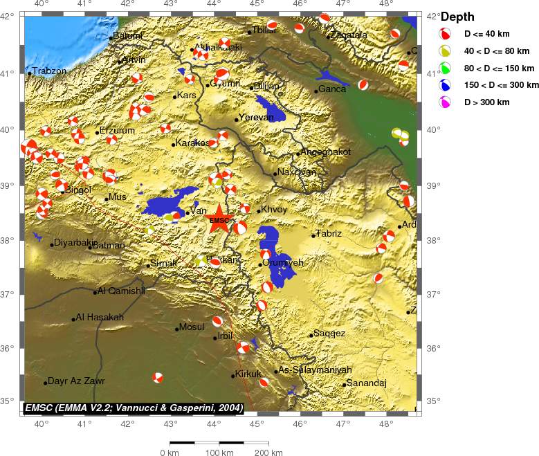 Regional moment Tensor
