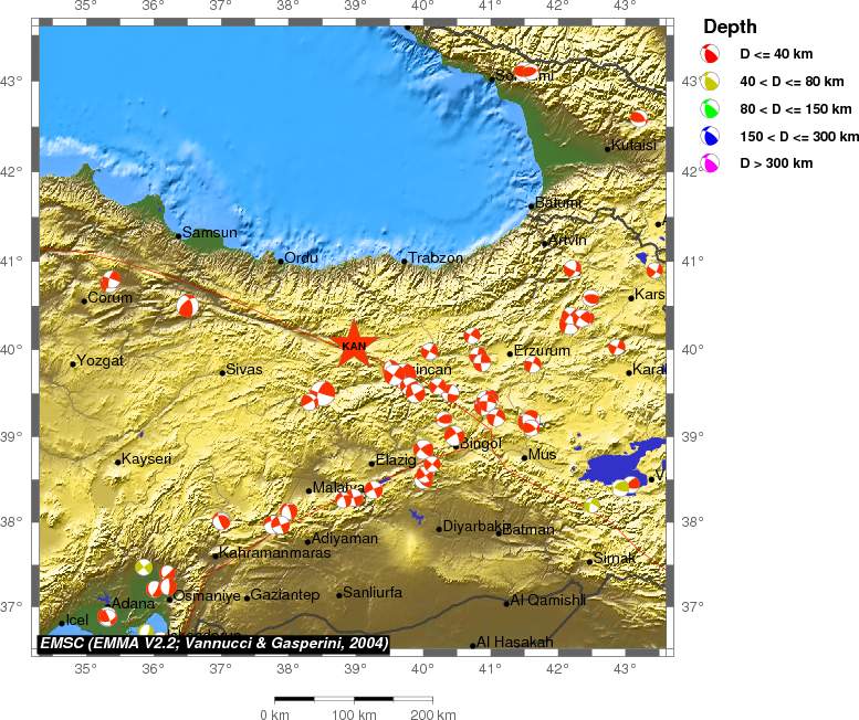 Regional moment Tensor