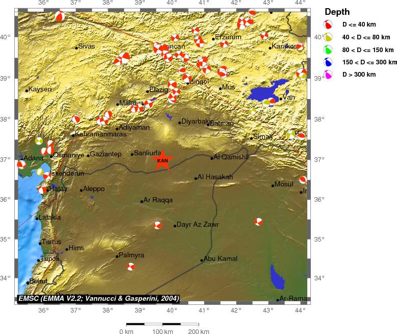 Regional moment Tensor