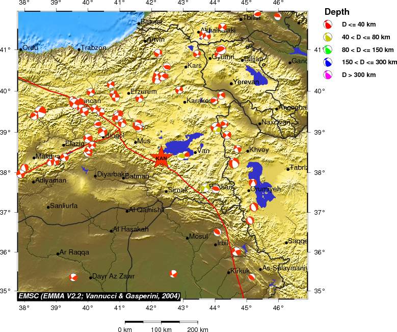 Regional moment Tensor
