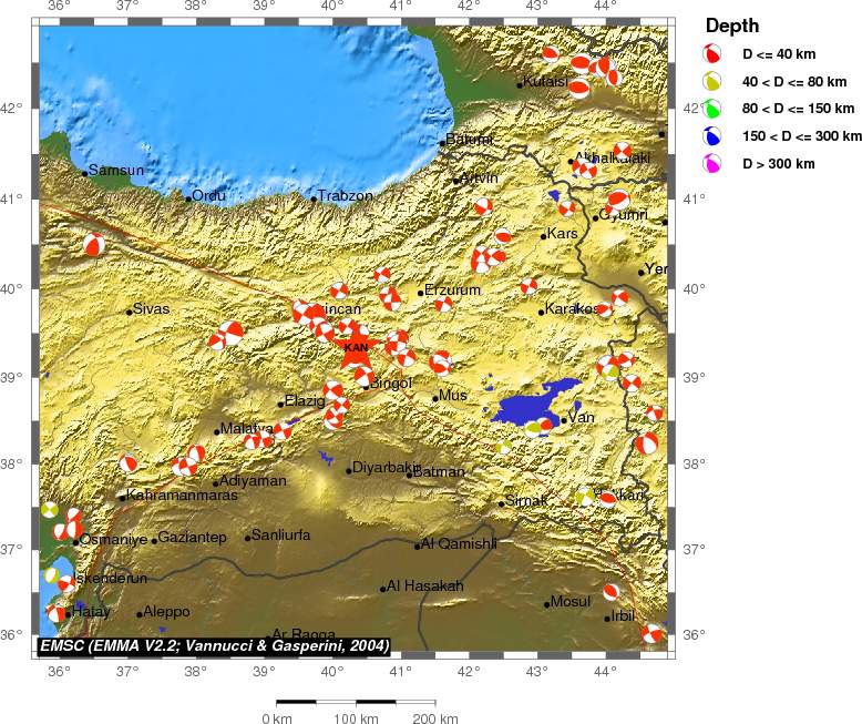 Regional moment Tensor