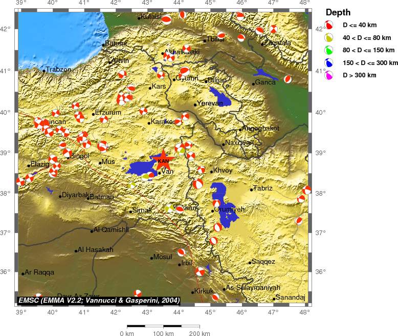 Regional moment Tensor