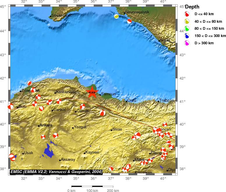 Regional moment Tensor