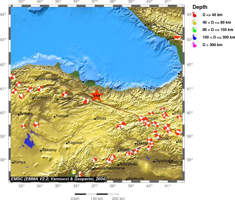 Regional moment Tensor