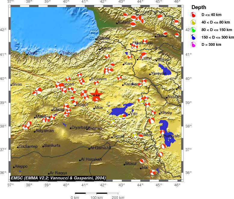 Regional moment Tensor