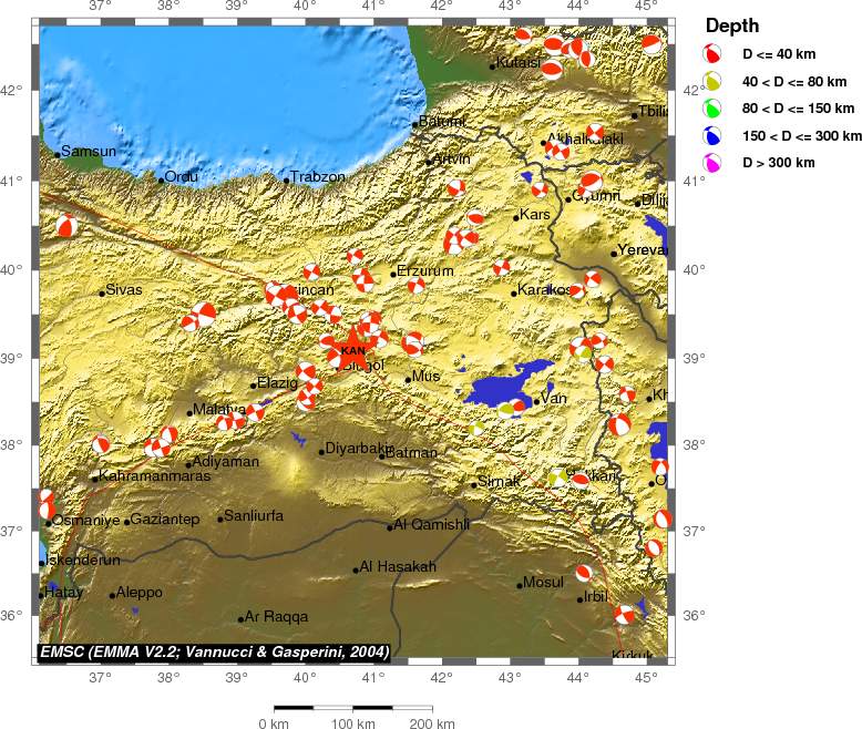 Regional moment Tensor