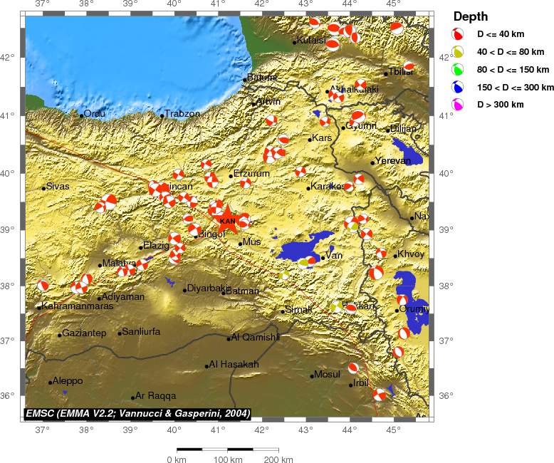 Regional moment Tensor
