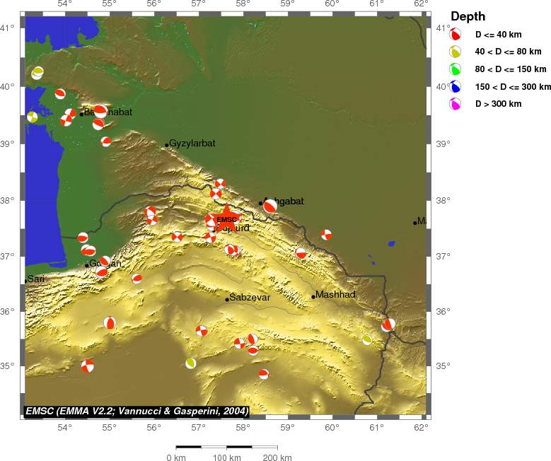 Regional moment Tensor