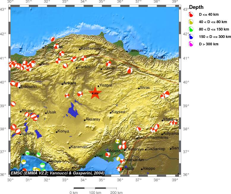 Regional moment Tensor