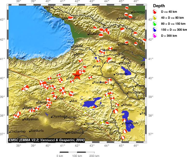 Regional moment Tensor