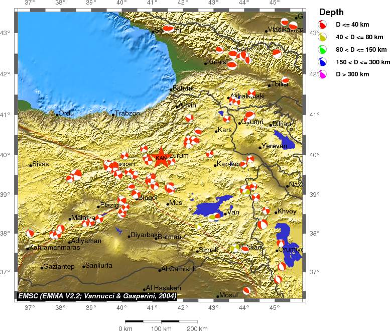 Regional moment Tensor