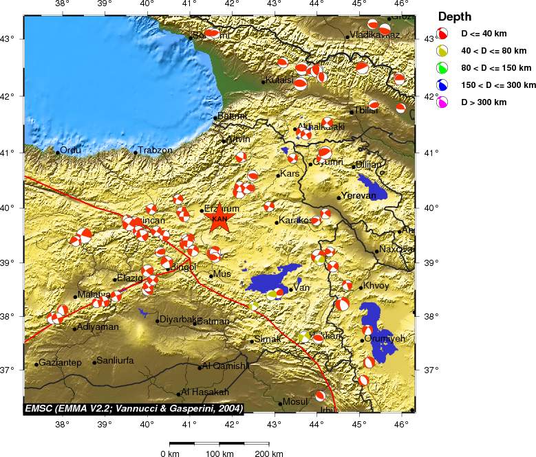 Regional moment Tensor